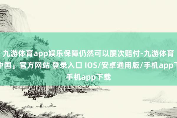 九游体育app娱乐保障仍然可以屡次赔付-九游体育「中国」官方网站 登录入口 IOS/安卓通用版/手机app下载