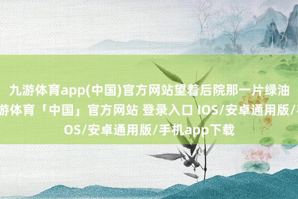 九游体育app(中国)官方网站望着后院那一片绿油油的草坪-九游体育「中国」官方网站 登录入口 IOS/安卓通用版/手机app下载